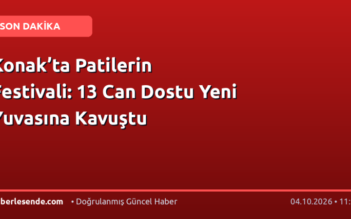 Konak’ta Patilerin Festivali: 13 Can Dostu Yeni Yuvasına Kavuştu
