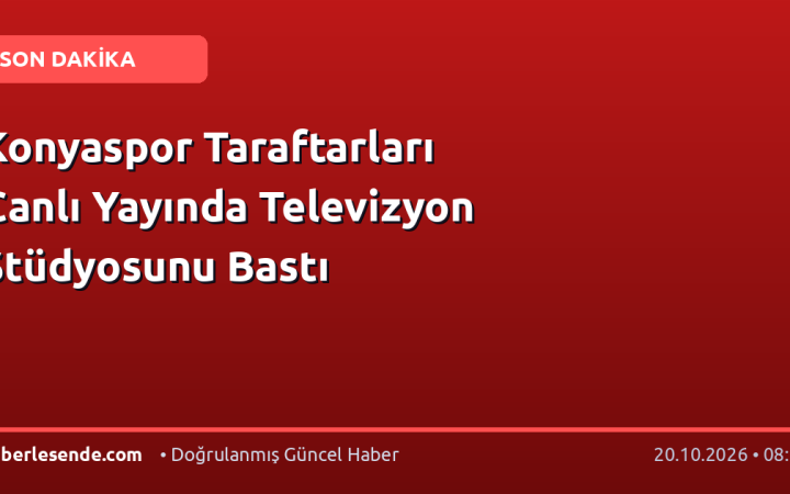 Konyaspor Taraftarları Canlı Yayında Televizyon Stüdyosunu Bastı