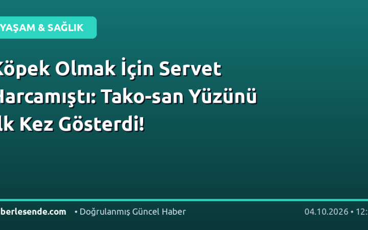 Köpek Olmak İçin Servet Harcamıştı: Tako-san Yüzünü İlk Kez Gösterdi!