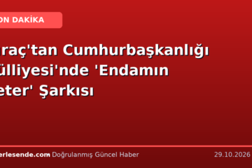 Kıraç'tan Cumhurbaşkanlığı Külliyesi'nde 'Endamın Yeter' Şarkısı