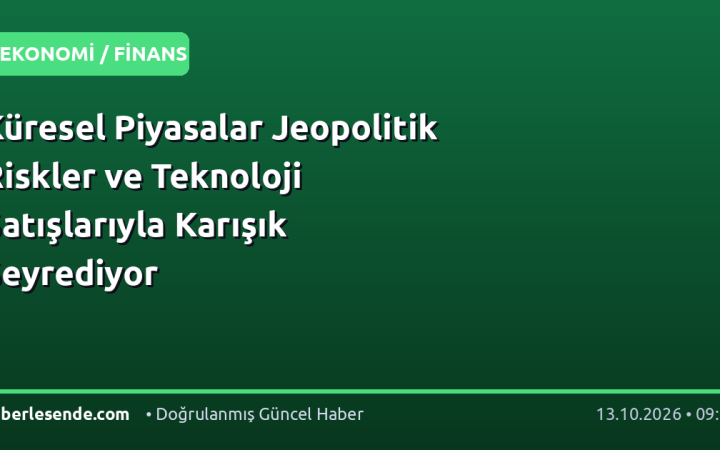 Küresel Piyasalar Jeopolitik Riskler ve Teknoloji Satışlarıyla Karışık Seyrediyor