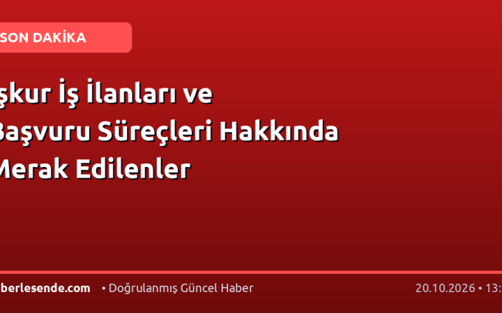 İşkur İş İlanları ve Başvuru Süreçleri Hakkında Merak Edilenler
