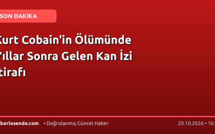 Kurt Cobain'in Ölümünde Yıllar Sonra Gelen Kan İzi İtirafı