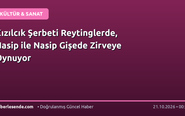 Kızılcık Şerbeti Reytinglerde, Hasip ile Nasip Gişede Zirveye Oynuyor
