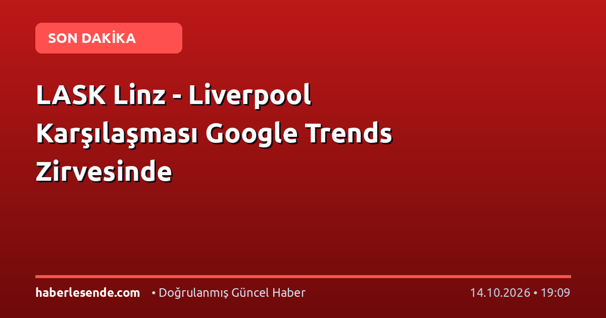 LASK Linz - Liverpool Karşılaşması Google Trends Zirvesinde
