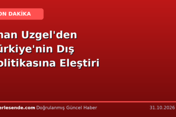 İlhan Uzgel'den Türkiye'nin Dış Politikasına Eleştiri