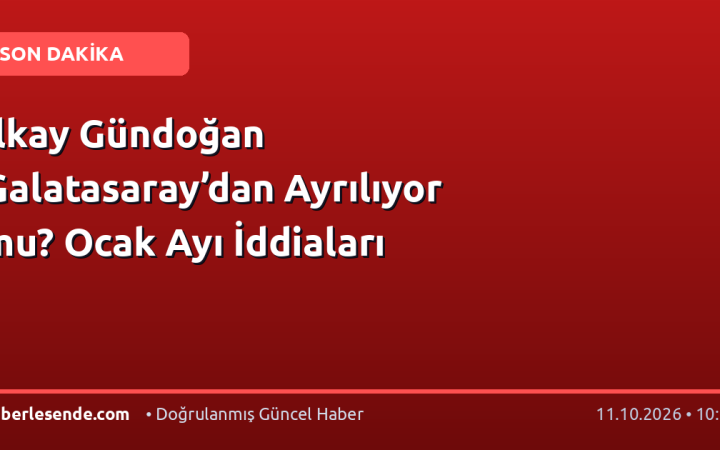 İlkay Gündoğan Galatasaray’dan Ayrılıyor mu? Ocak Ayı İddiaları