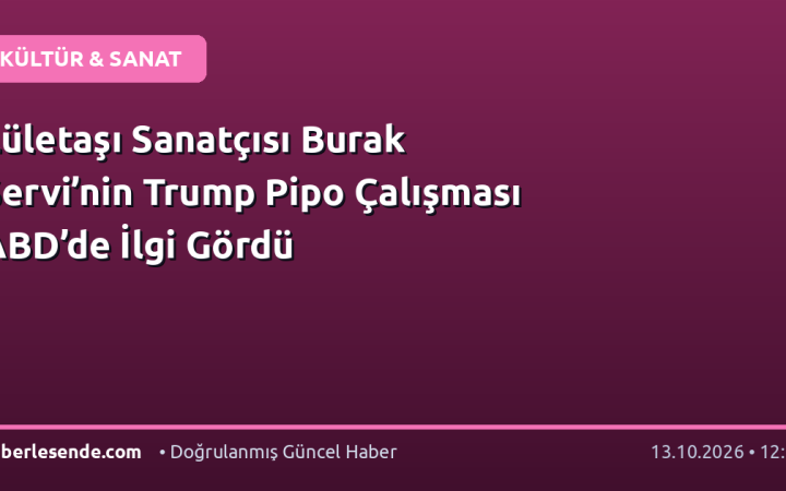 Lületaşı Sanatçısı Burak Servi’nin Trump Pipo Çalışması ABD’de İlgi Gördü