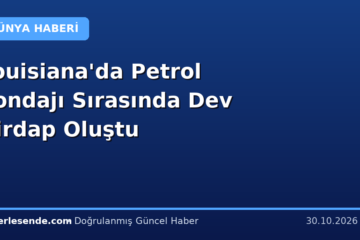 Louisiana'da Petrol Sondajı Sırasında Dev Girdap Oluştu