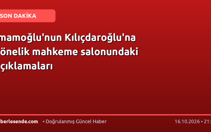 İmamoğlu'nun Kılıçdaroğlu'na yönelik mahkeme salonundaki açıklamaları