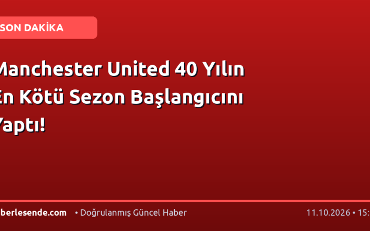 Manchester United 40 Yılın En Kötü Sezon Başlangıcını Yaptı!