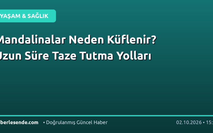 Mandalinalar Neden Küflenir? Uzun Süre Taze Tutma Yolları
