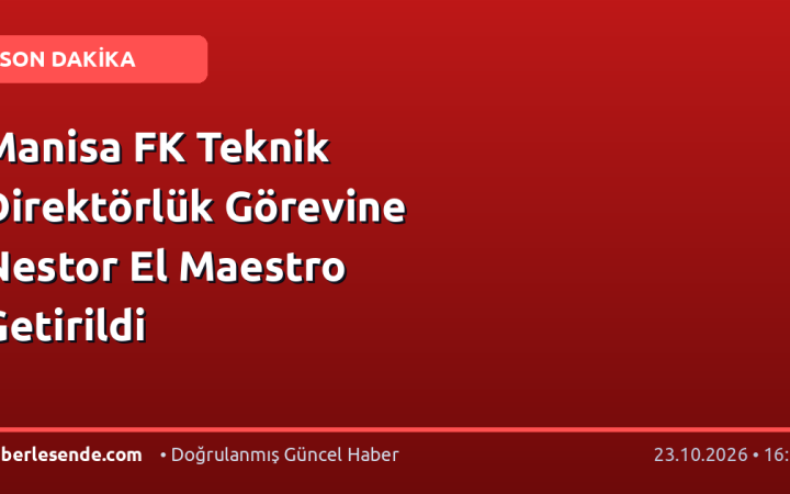 Manisa FK Teknik Direktörlük Görevine Nestor El Maestro Getirildi