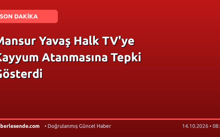 Mansur Yavaş Halk TV'ye Kayyum Atanmasına Tepki Gösterdi