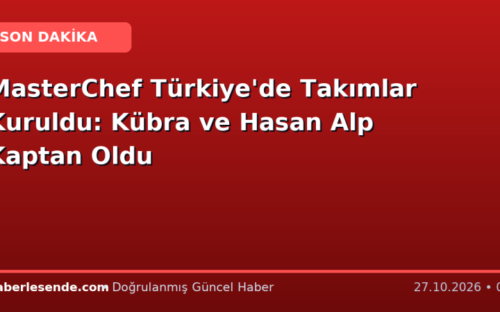 MasterChef Türkiye'de Takımlar Kuruldu: Kübra ve Hasan Alp Kaptan Oldu