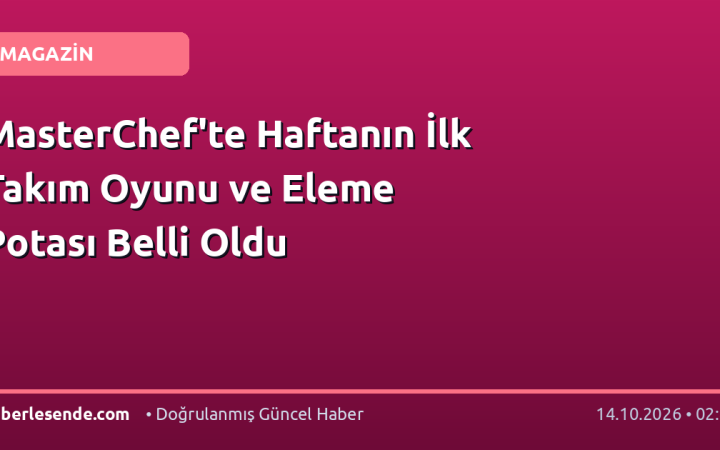 MasterChef'te Haftanın İlk Takım Oyunu ve Eleme Potası Belli Oldu