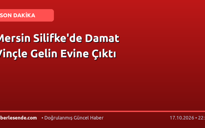 Mersin Silifke'de Damat Vinçle Gelin Evine Çıktı