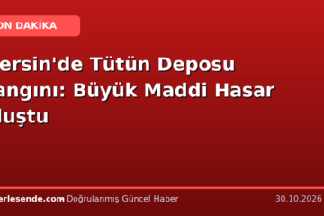 Mersin'de Tütün Deposu Yangını: Büyük Maddi Hasar Oluştu