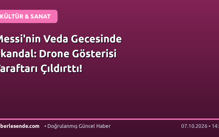 Messi'nin Veda Gecesinde Skandal: Drone Gösterisi Taraftarı Çıldırttı!
