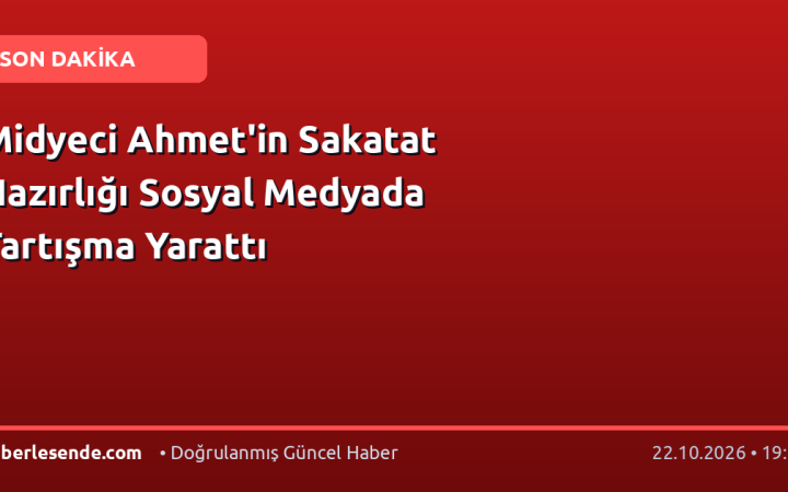 Midyeci Ahmet'in Sakatat Hazırlığı Sosyal Medyada Tartışma Yarattı