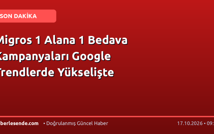 Migros 1 Alana 1 Bedava Kampanyaları Google Trendlerde Yükselişte