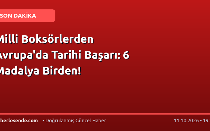 Milli Boksörlerden Avrupa'da Tarihi Başarı: 6 Madalya Birden!
