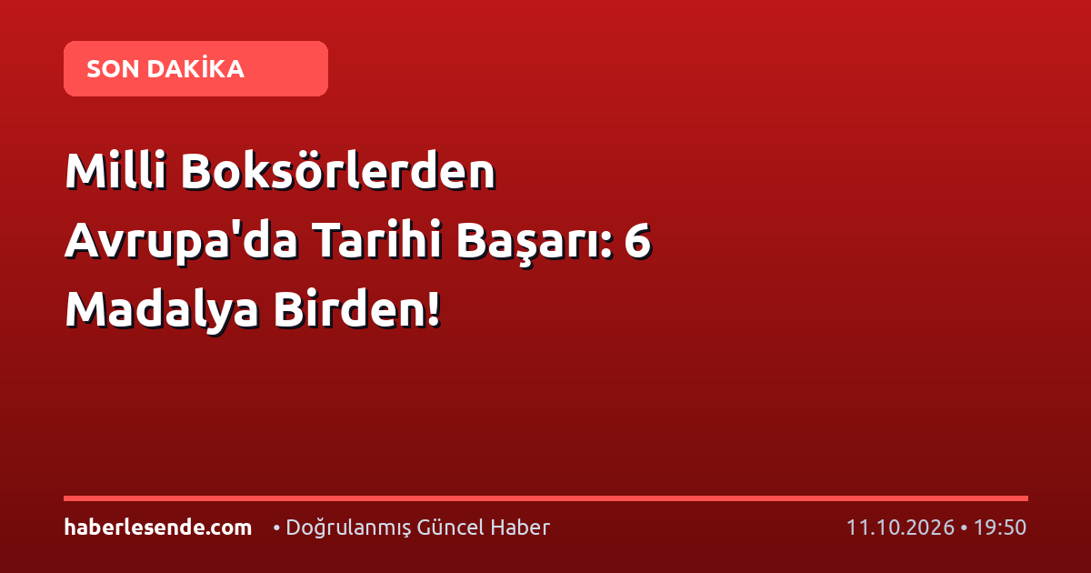 Milli Boksörlerden Avrupa'da Tarihi Başarı: 6 Madalya Birden!