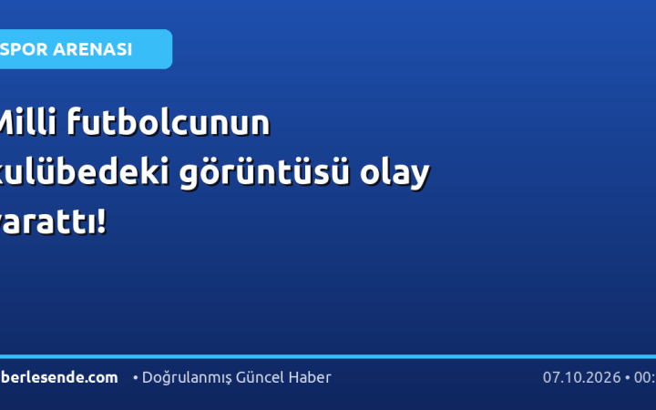Milli futbolcunun kulübedeki görüntüsü olay yarattı!
