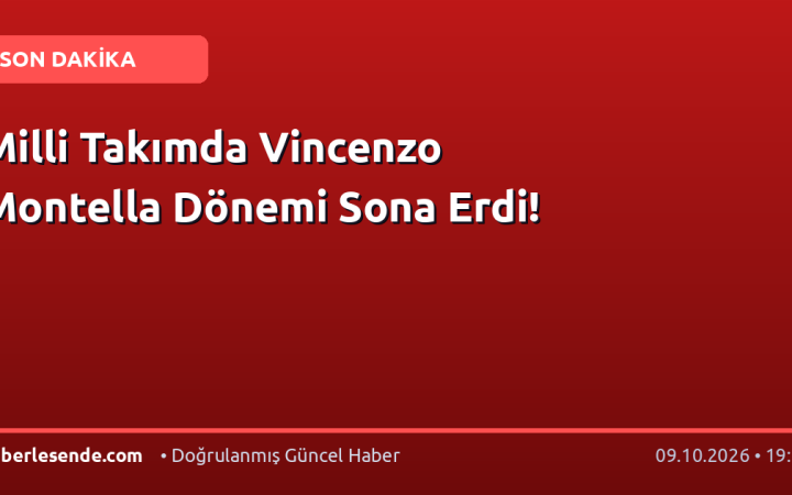 Milli Takımda Vincenzo Montella Dönemi Sona Erdi!