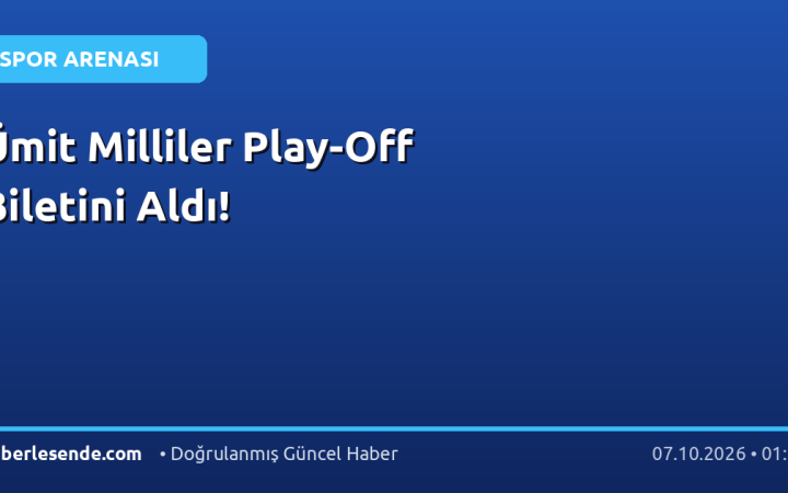 Ümit Milliler Play-Off Biletini Aldı!