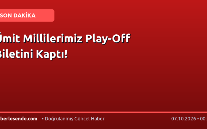 Ümit Millilerimiz Play-Off Biletini Kaptı!