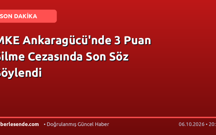 MKE Ankaragücü'nde 3 Puan Silme Cezasında Son Söz Söylendi