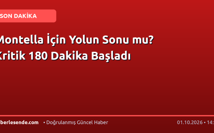 Montella İçin Yolun Sonu mu? Kritik 180 Dakika Başladı