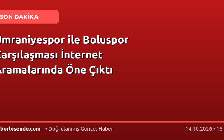 Ümraniyespor ile Boluspor Karşılaşması İnternet Aramalarında Öne Çıktı