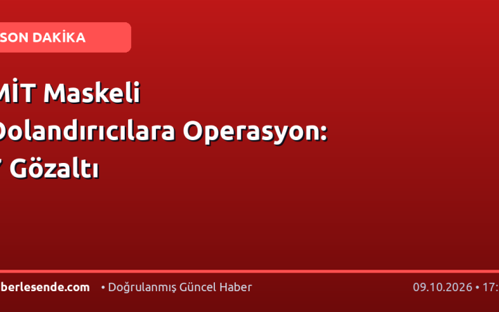 MİT Maskeli Dolandırıcılara Operasyon: 7 Gözaltı