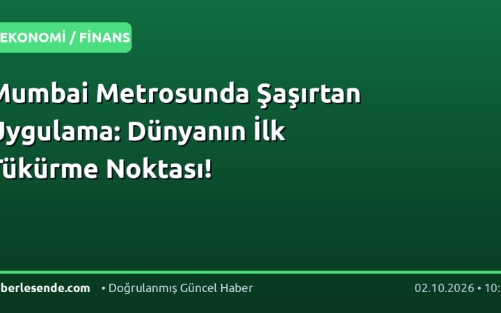 Mumbai Metrosunda Şaşırtan Uygulama: Dünyanın İlk Tükürme Noktası!