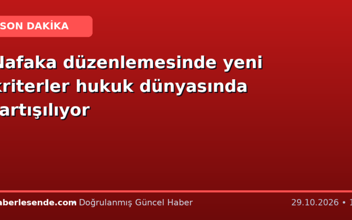 Nafaka düzenlemesinde yeni kriterler hukuk dünyasında tartışılıyor