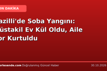 Nazilli'de Soba Yangını: Müstakil Ev Kül Oldu, Aile Zor Kurtuldu