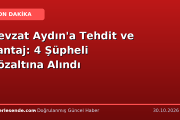 Nevzat Aydın'a Tehdit ve Şantaj: 4 Şüpheli Gözaltına Alındı
