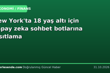 New York'ta 18 yaş altı için yapay zeka sohbet botlarına kısıtlama