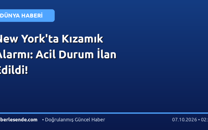 New York'ta Kızamık Alarmı: Acil Durum İlan Edildi!