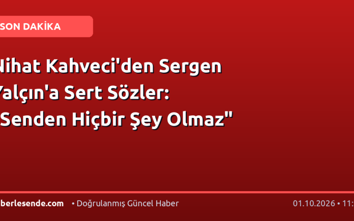 Nihat Kahveci'den Sergen Yalçın'a Sert Sözler: "Senden Hiçbir Şey Olmaz"