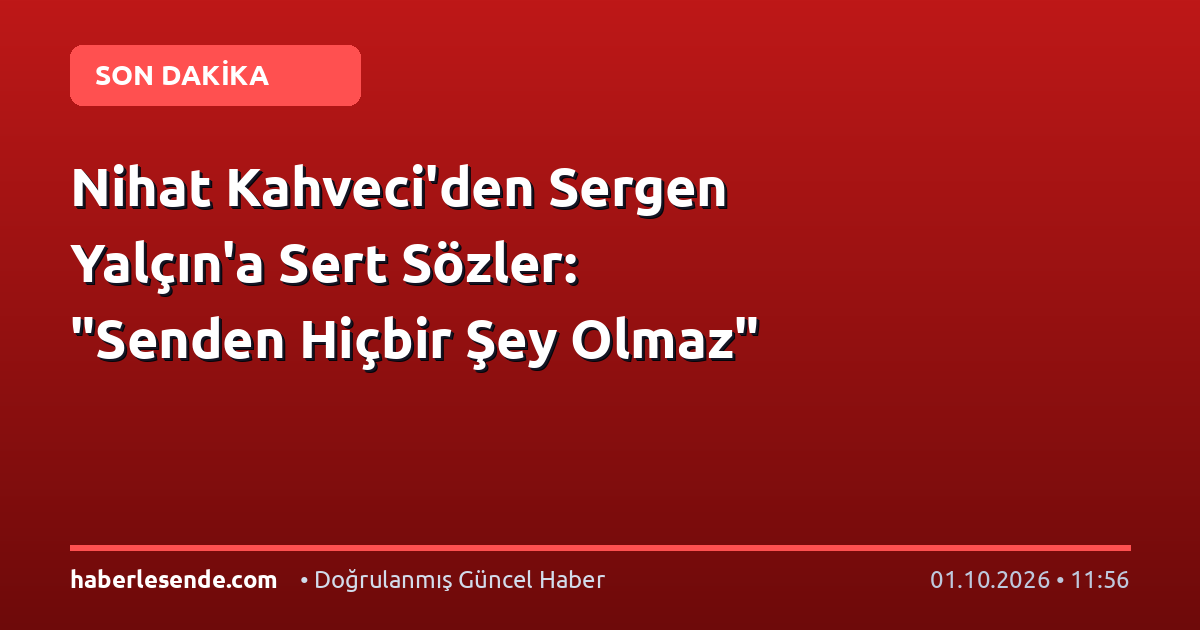 Nihat Kahveci'den Sergen Yalçın'a Sert Sözler: "Senden Hiçbir Şey Olmaz"