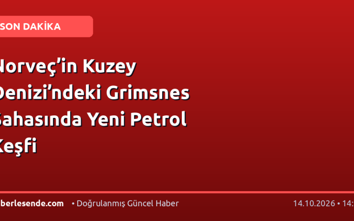 Norveç’in Kuzey Denizi’ndeki Grimsnes Sahasında Yeni Petrol Keşfi