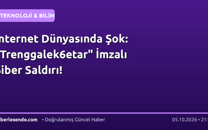 İnternet Dünyasında Şok: "Trenggalek6etar" İmzalı Siber Saldırı!