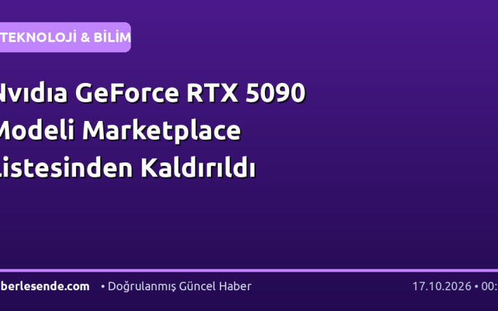 Nvıdıa GeForce RTX 5090 Modeli Marketplace Listesinden Kaldırıldı