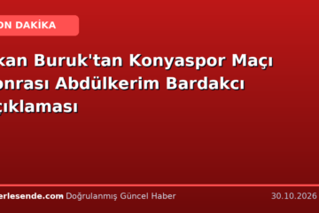 Okan Buruk'tan Konyaspor Maçı Sonrası Abdülkerim Bardakcı Açıklaması