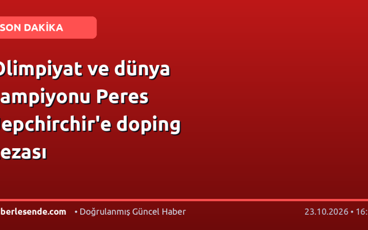 Olimpiyat ve dünya şampiyonu Peres Jepchirchir'e doping cezası