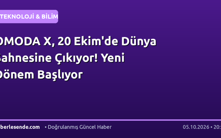 OMODA X, 20 Ekim'de Dünya Sahnesine Çıkıyor! Yeni Dönem Başlıyor