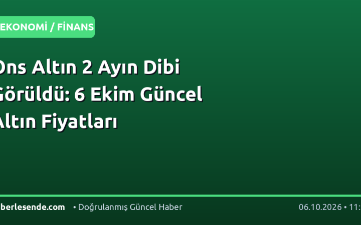 Ons Altın 2 Ayın Dibi Görüldü: 6 Ekim Güncel Altın Fiyatları